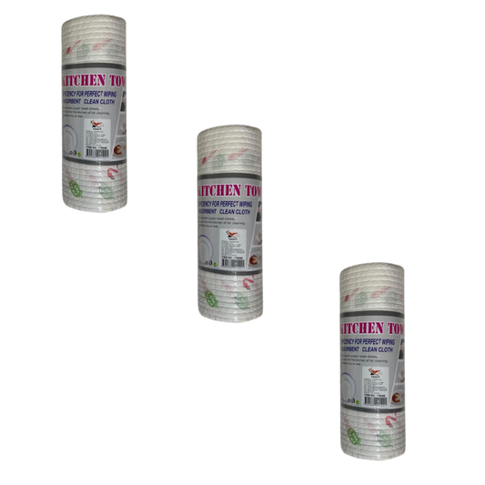 3 Rollos de papel toalla desechable