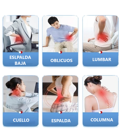 Asiento Cojín ergonómico de oficina con soporte para la espalda - Rosado