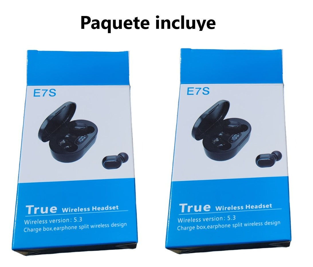 2 Audifonos v53 blueetooh TWS con pantalla LED