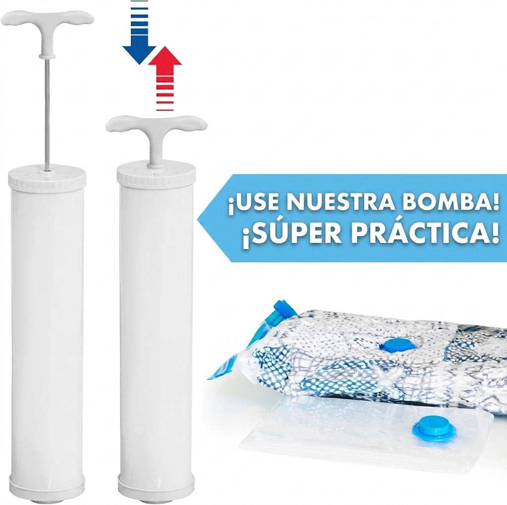 Bomba de succión manual para bolsas de vacío