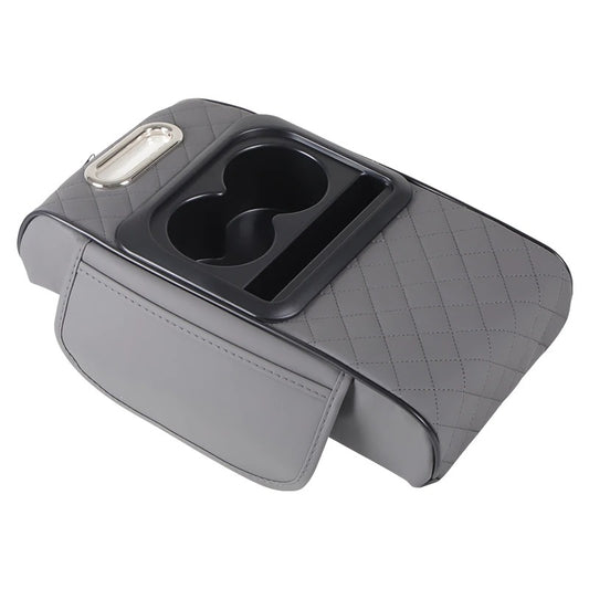 Caja de almacenamiento portavaso porta servilleta y telefono - GRIS