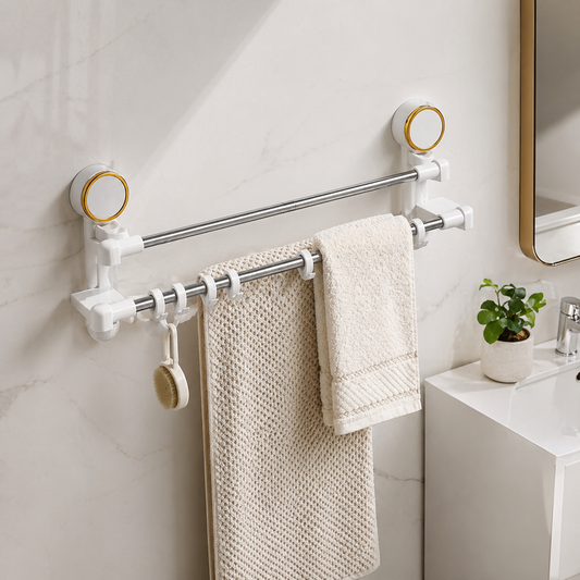 Toallero barra de toalla a presión para Baño
