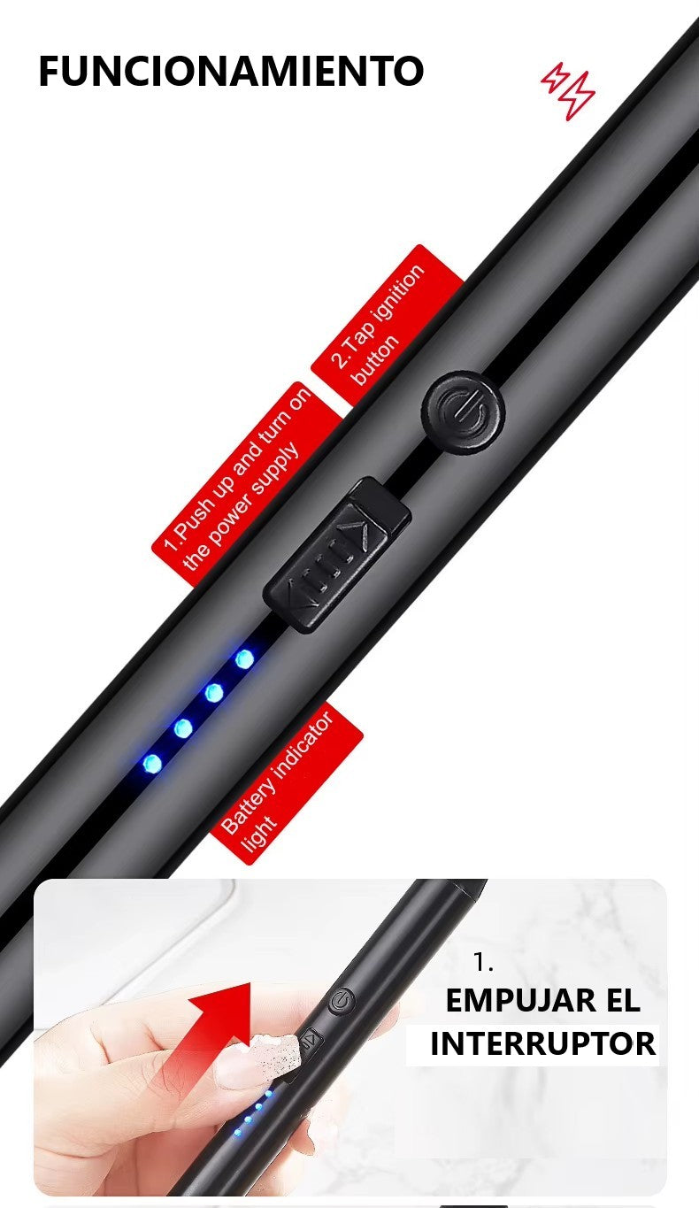 Encendedor eléctrico recargable USB Color Aleatorio