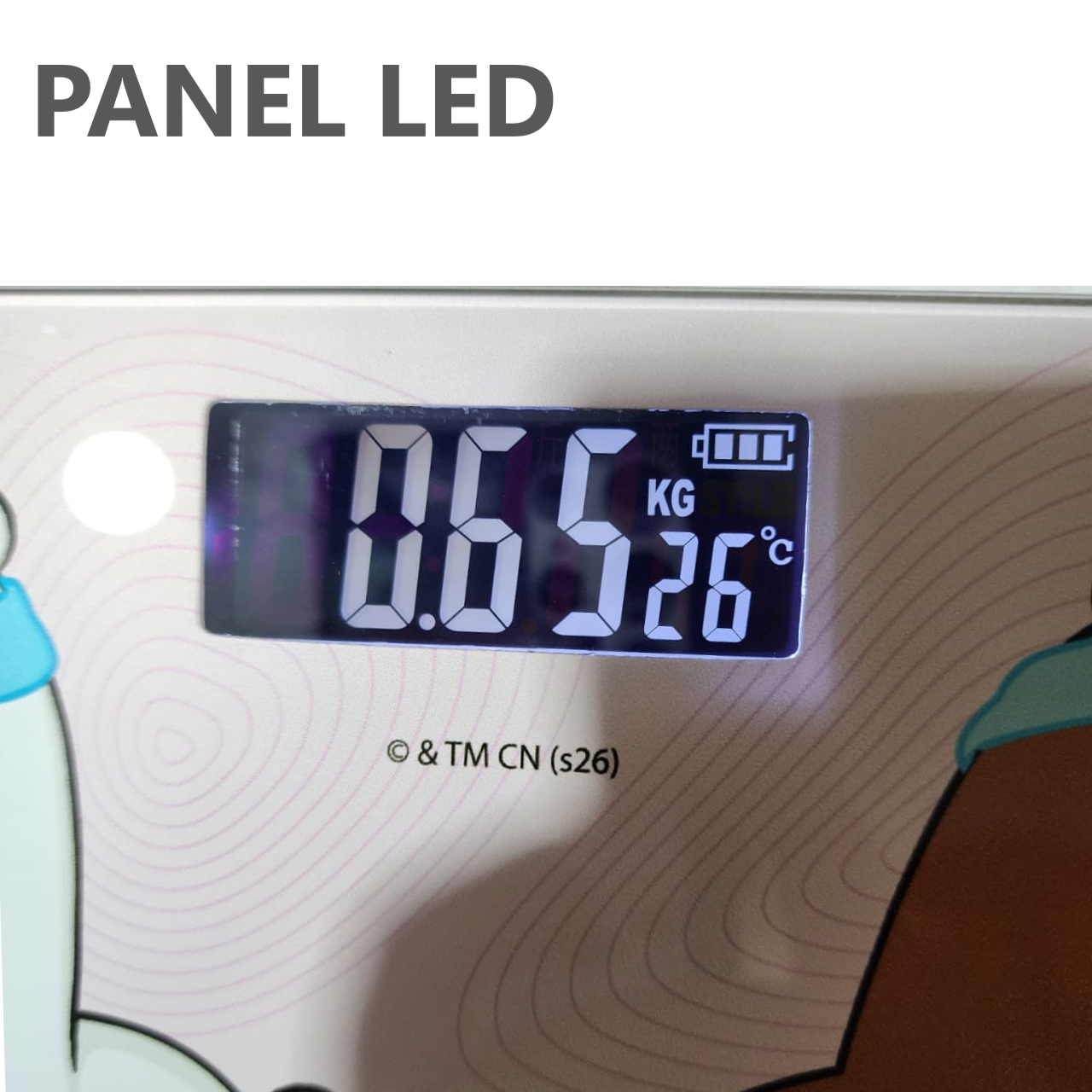 Balanza báscula para peso corporal a pila Diseño Escandalosos -  hasta 180 kilos