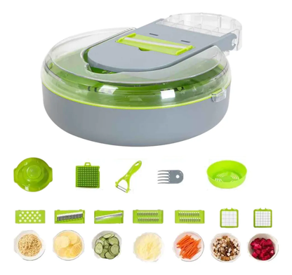 Cortador Rallador 9 En 1 De Frutas Picador Verduras Manual