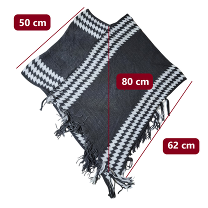 Pullover Poncho Chal Elegante de Mujer