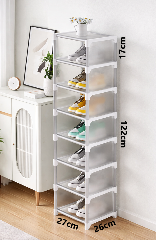 Organizador Zapatera armable de 8 niveles - BLANCO