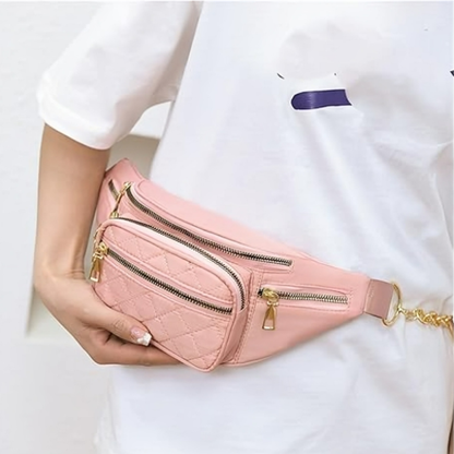 Canguro elegante de mujer con cierre colores