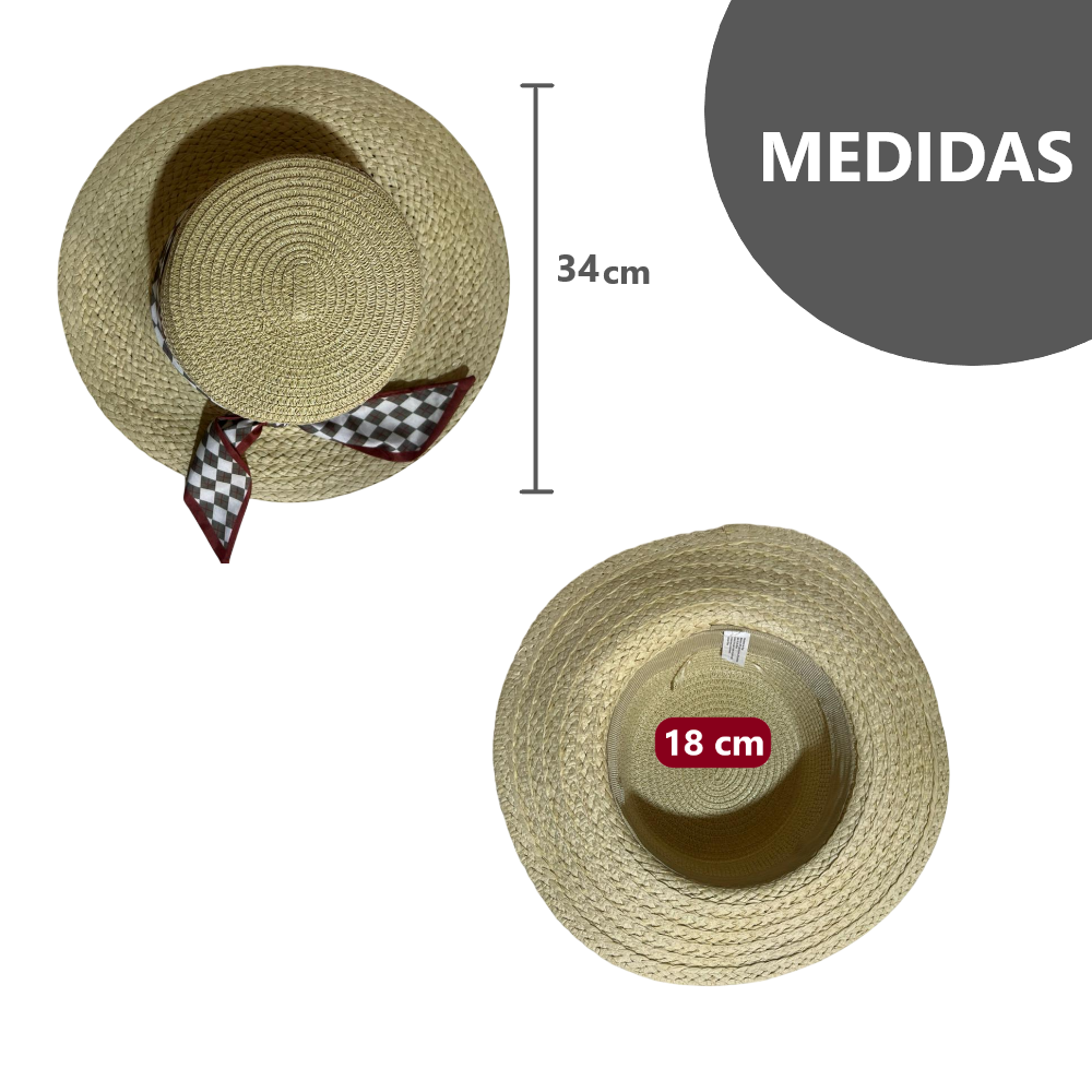 Sombrero con Listón elegante