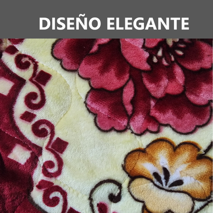 Pack 2 Alfombras de flores Piso de felpa de 50x50cm