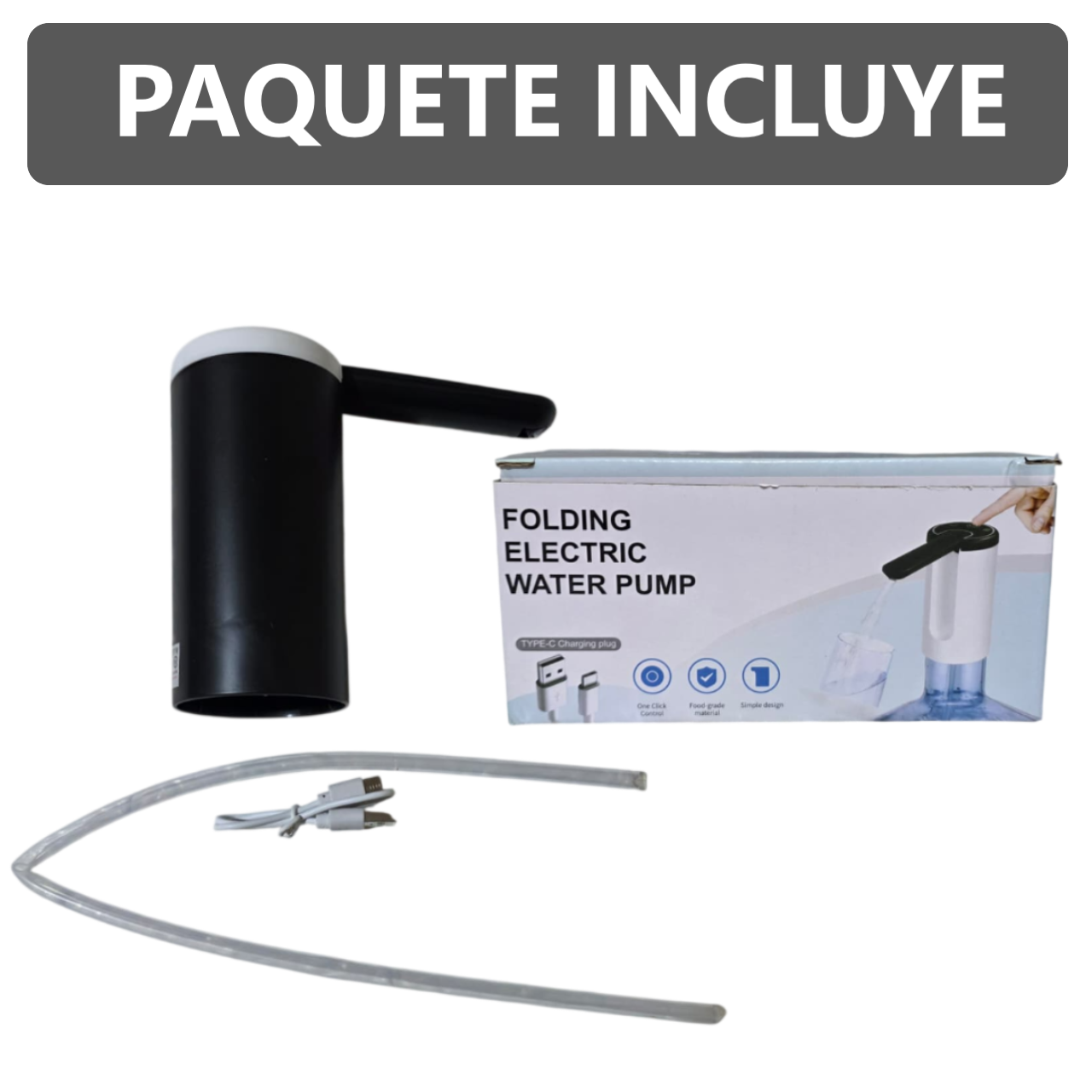 Dispensador De Agua Recargable Usb Bomba De Agua