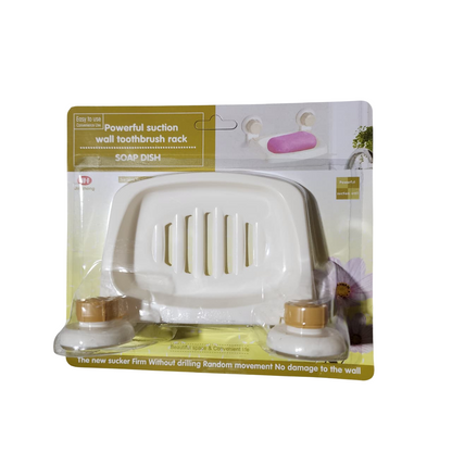 Jabonera para ducha con ventosas antideslizante