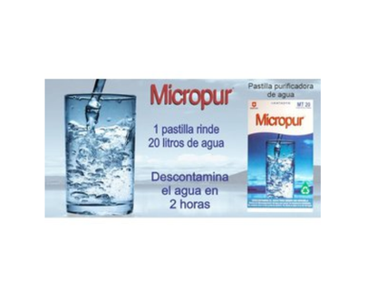 Pastillas purificadoras de agua MICROPUR