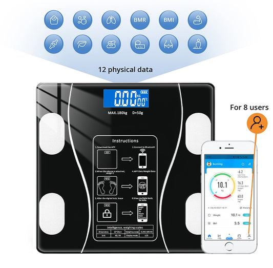 Balanza Báscula de Peso Corporal hasta 180 kg - Rosado