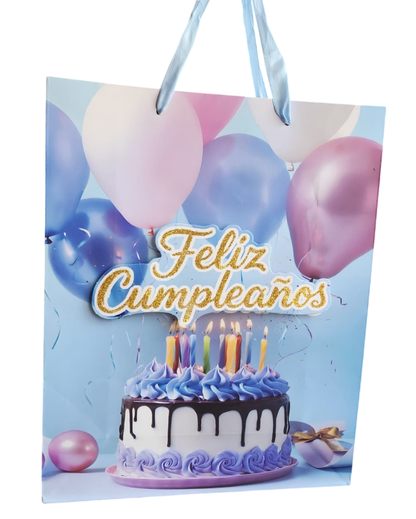 BOLSA DE REGALO 32CM CON 3 DISEÑOS
