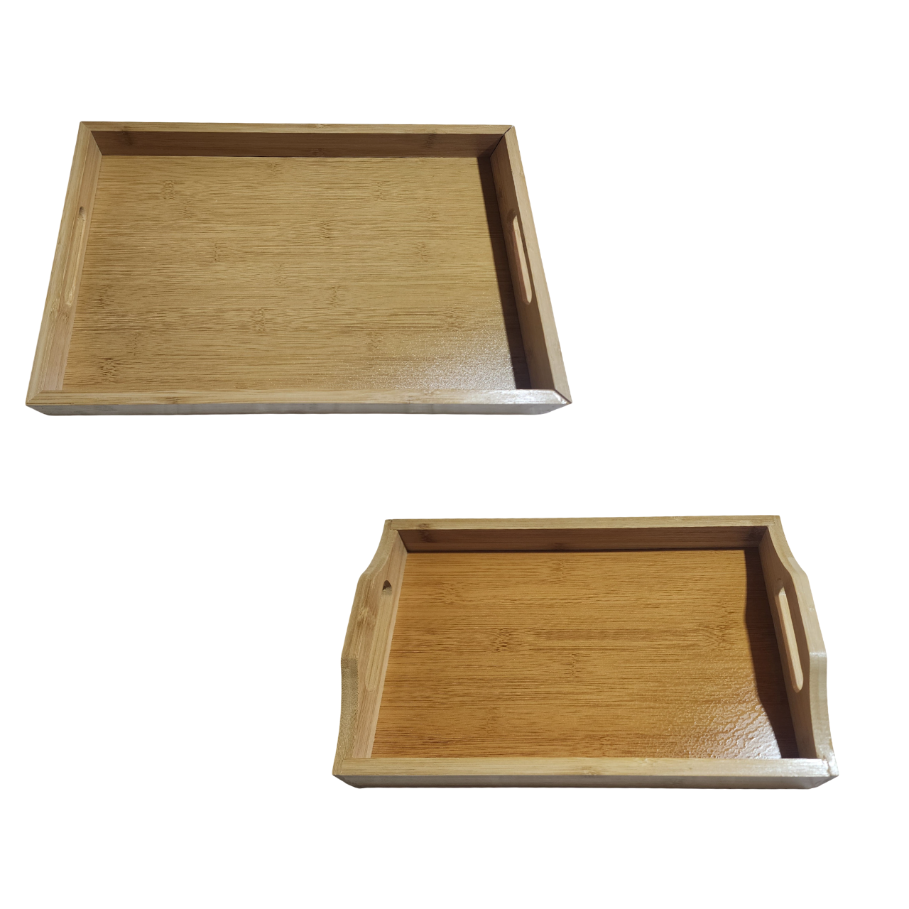 Bandeja de bambú para servir para cocina sala de estar dormitorio