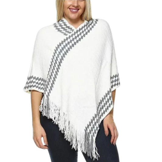 Pullover Poncho Chal Elegante de Mujer