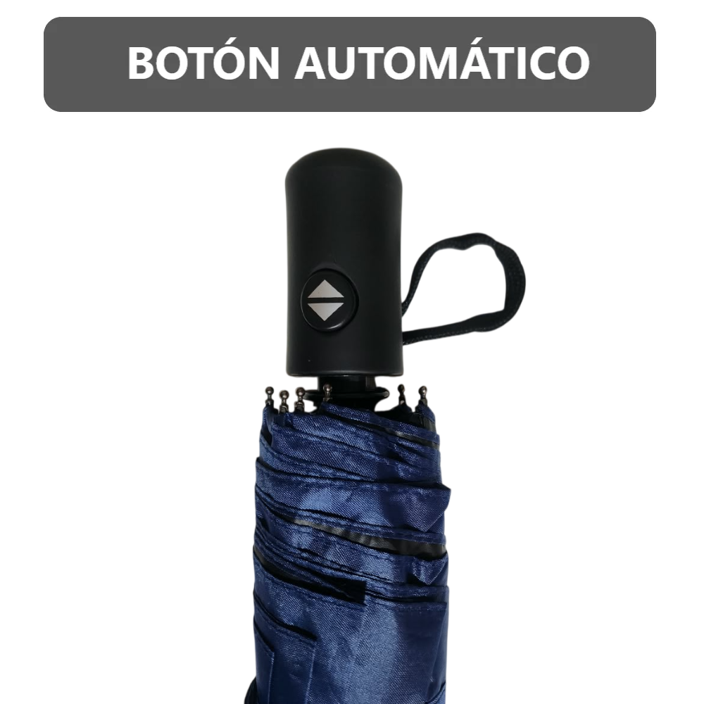 Sombrilla Paraguas Portátil Semiautomático Con Botón de Plegado y funda