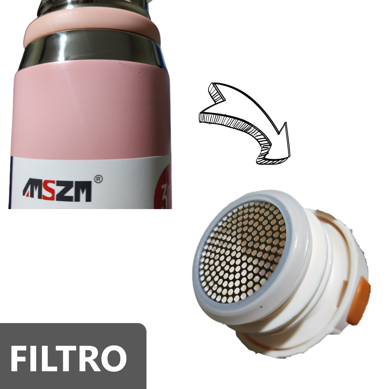 Botella Termo de 700 ml  Acero Inoxidable 316 con tapa