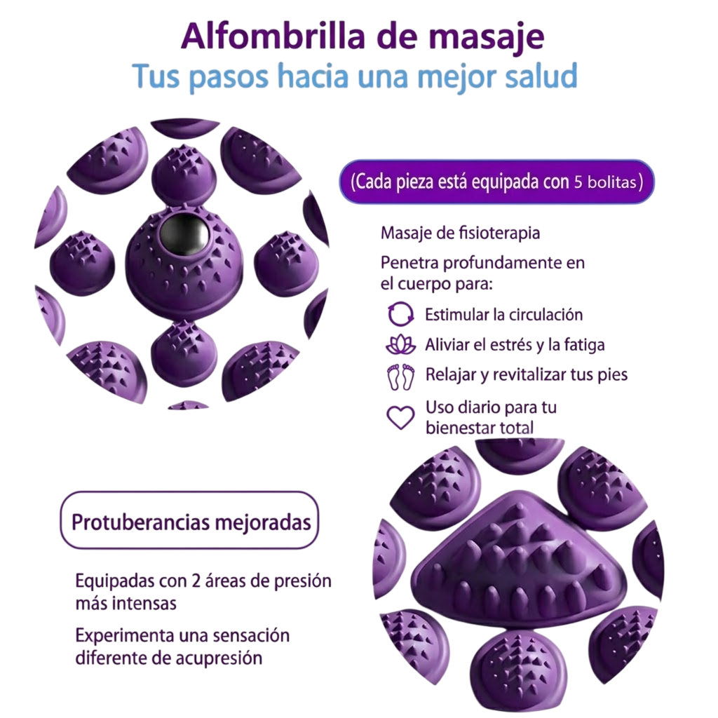 Alfombrilla Tablero de Acupresión para Masaje de Pies