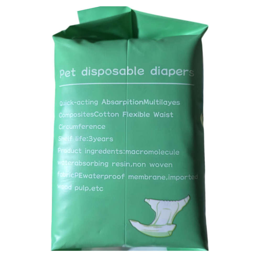Pack x2 Pañales desechable Absorbente Para Perro Macho 12 unidades - talla L