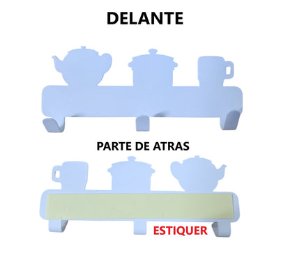 2 Ganchos perchas de metal resistentes - diseño de cocina