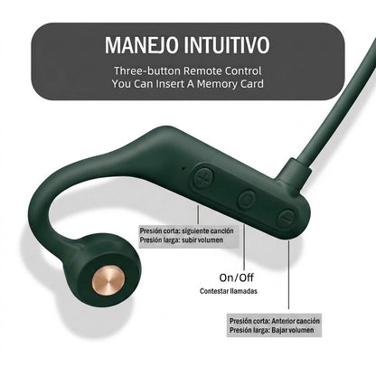 Auricular Deportivo Bluetooth hasta 10m Handsfree Con Micrófono