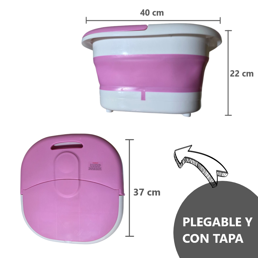 Tina masajeadora Eléctrica Plegable para Pies