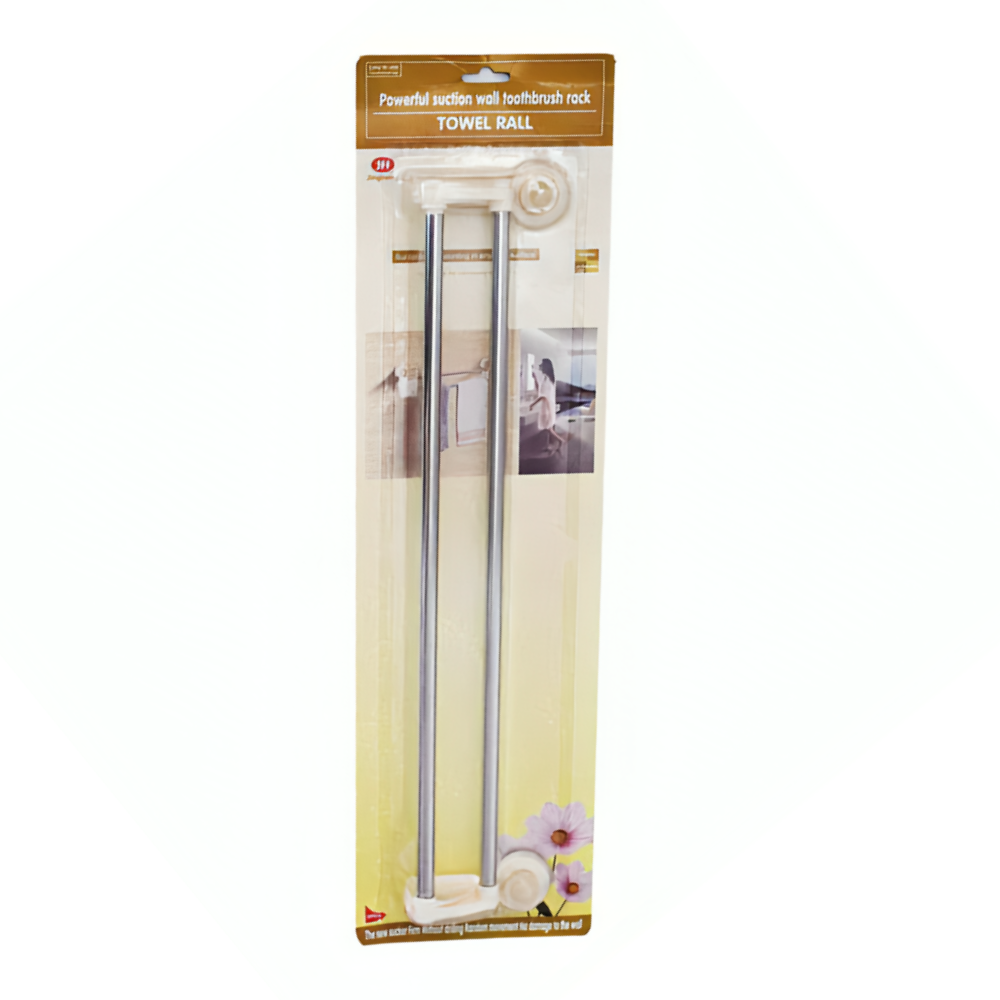 Toallero doble de pared con ventosa ajustable