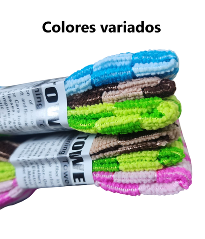 Paños de microfibra 30x30cm cuadros multicolor