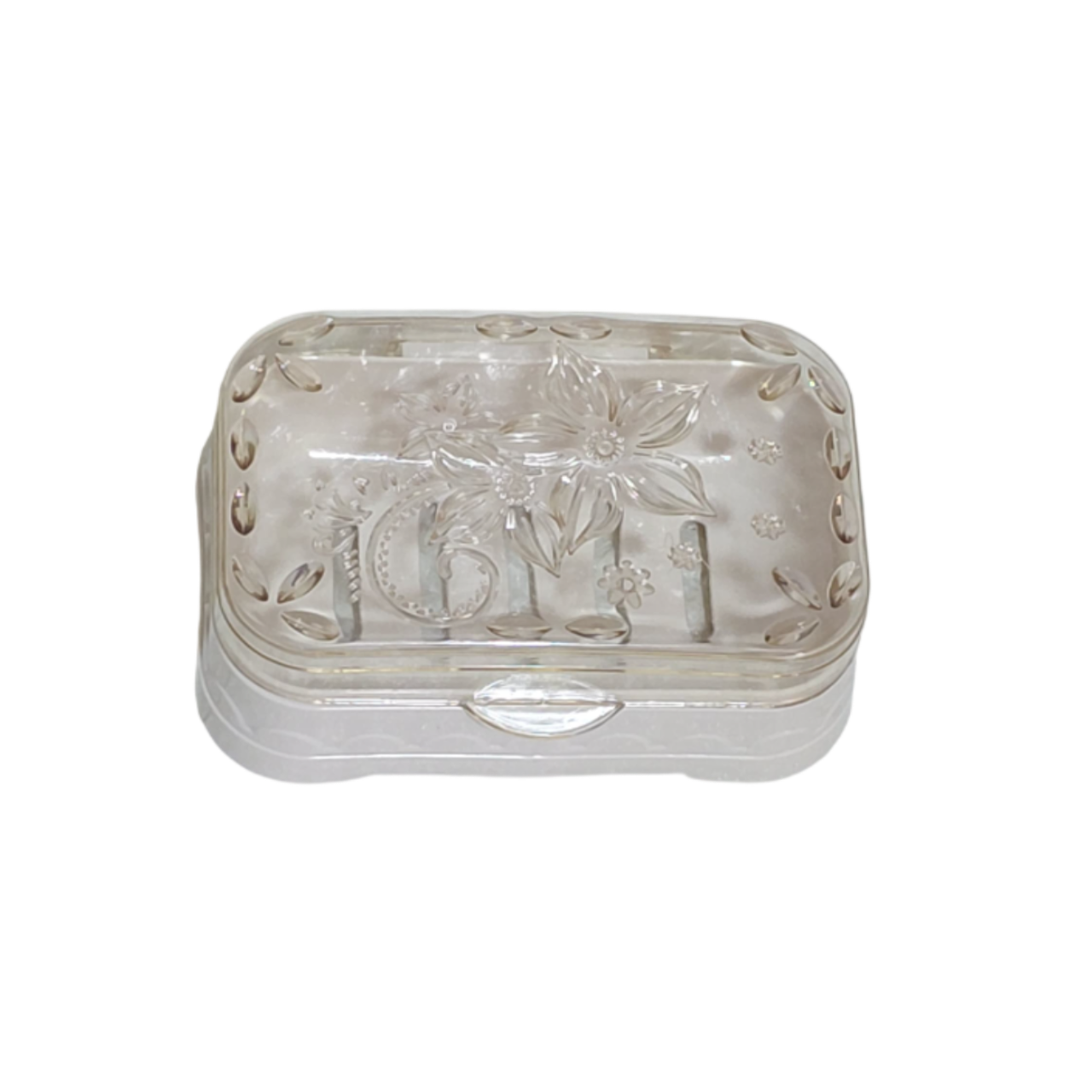 3 Jaboneras con diseño a flores