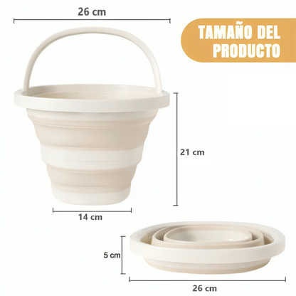 Balde Plegable Multifuncional con Asa