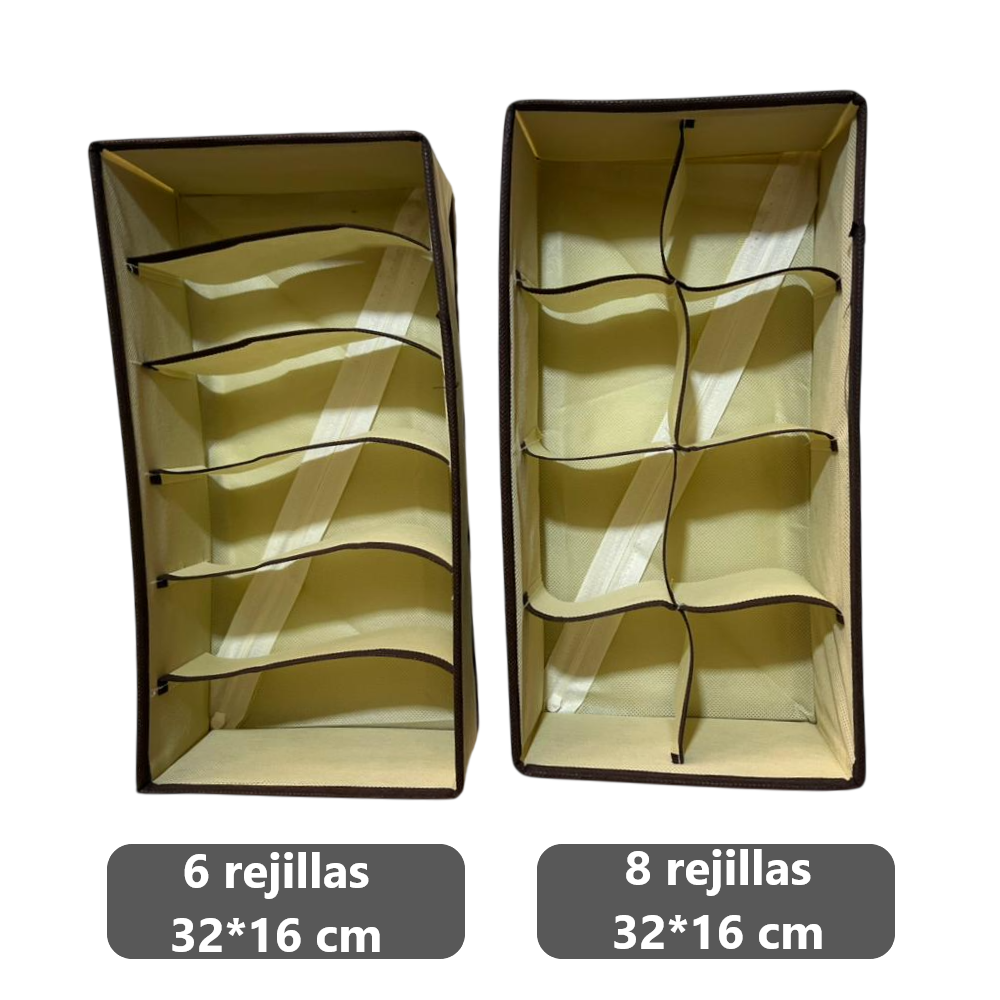 Pack x4 Organizadores Cajas para ropa interior armable - diversos tamaños