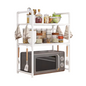 Organizador de cocina de 2 niveles - BLANCO