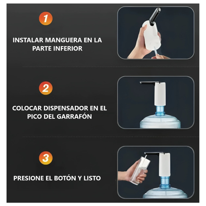 Dispensador De Agua Recargable Usb Bomba De Agua