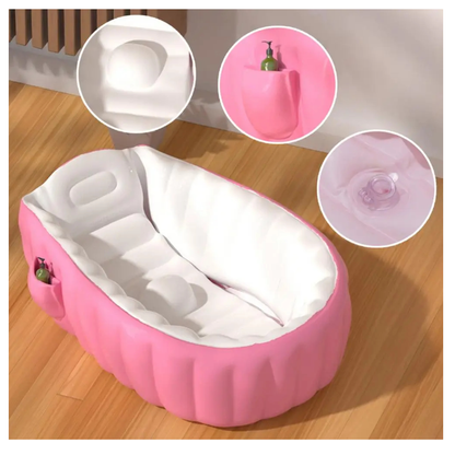 Bañera Tina inflable Portátil 98x64x28 cm con Inflador
