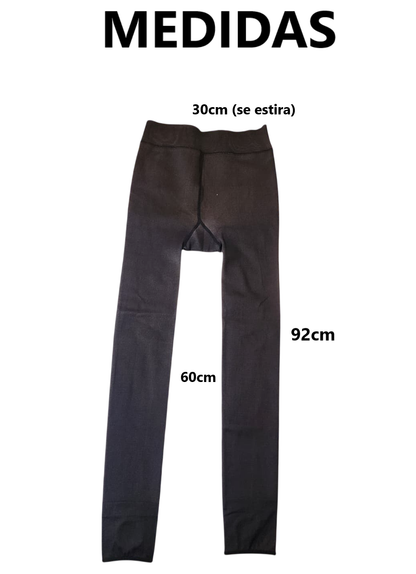 Panty con salida de pies y acolchado - color oscuro