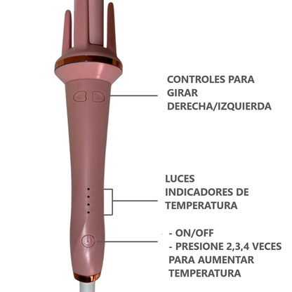 Rizador Giratorio de cabello para mujer portátil DE 60W