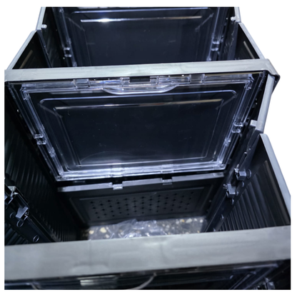 Organizador Zapatera de Acrílico Plegable con puertas - 6 Niveles
