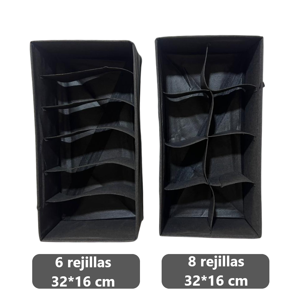 Pack x4 Organizadores Cajas para ropa interior armable - diversos tamaños