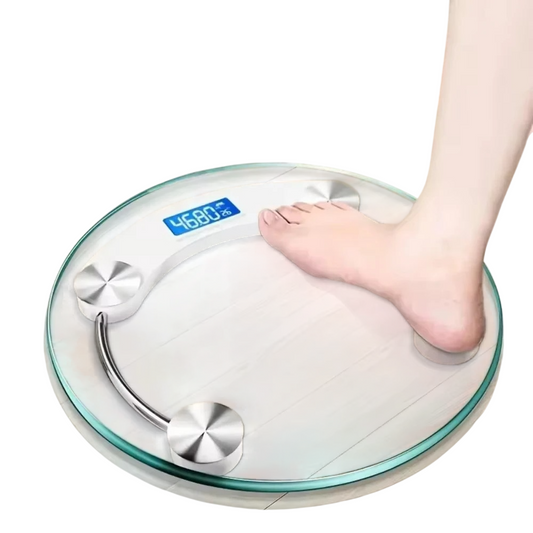 Balanza corporal a pila báscula de hasta 180 kilos - Redondo