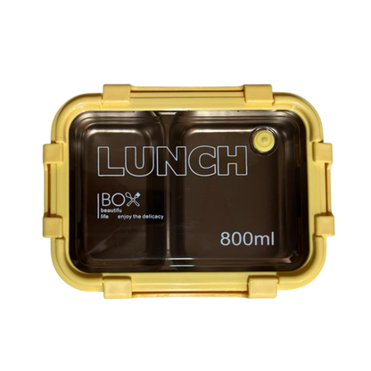 Taper Bento Acero Inoxidable 2 Divisiones 800 ml