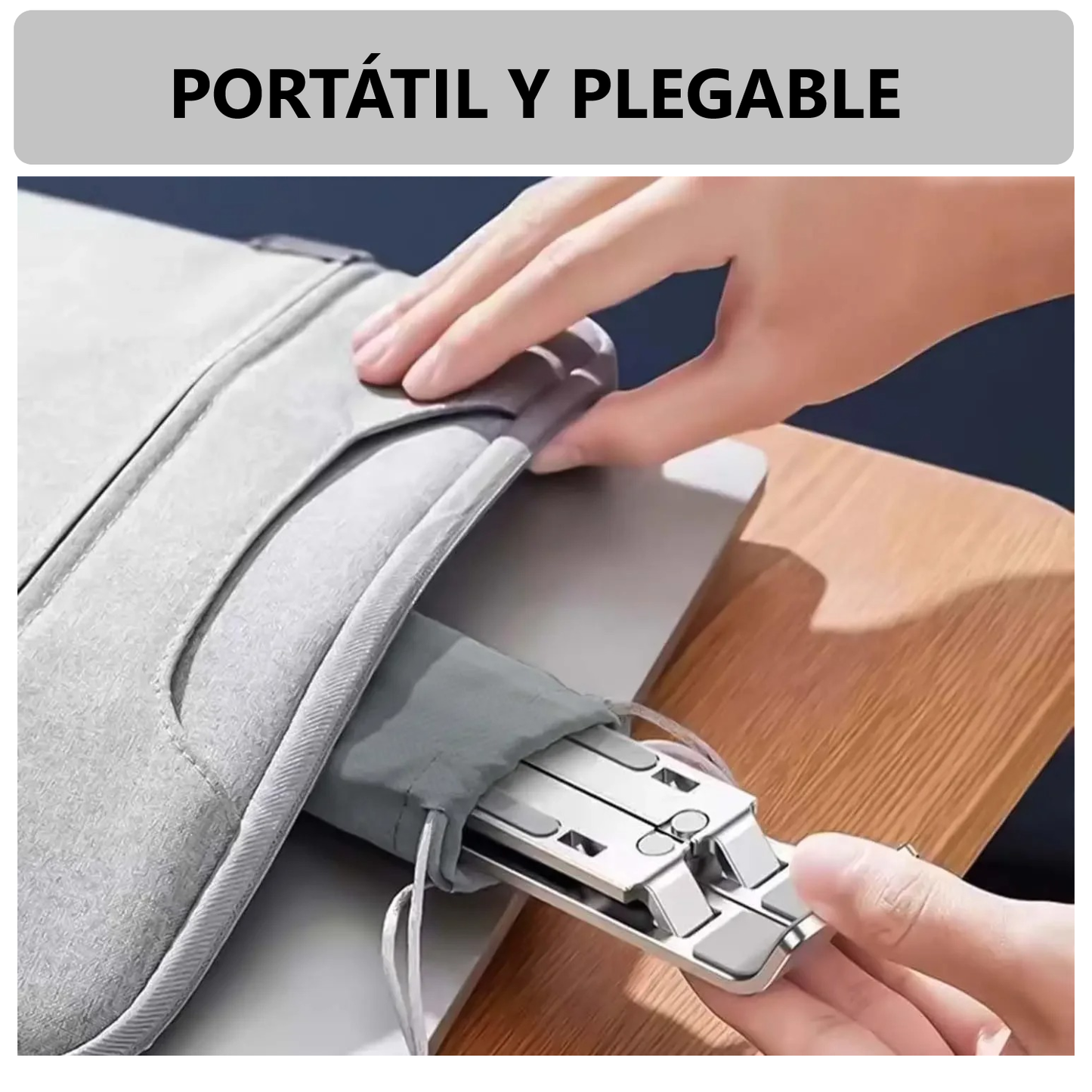 Soporte ajustable portátil 7 niveles para laptop de 8-16 pulgadas