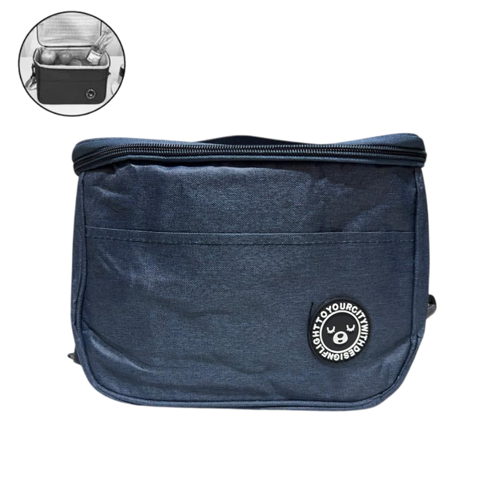 Mochila Térmica con Asa Removible y Bolsillo Delantero - Color entero