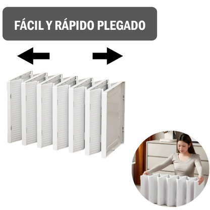 Organizador Zapatera de Acrílico Plegable con puertas - 6 Niveles