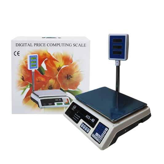 Balanza Digital 40Kg recargable para Uso Comercial