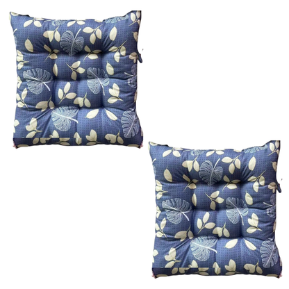Pack x2 Cojines Almohadas para silla diseño de flores - 40 x 40 cm