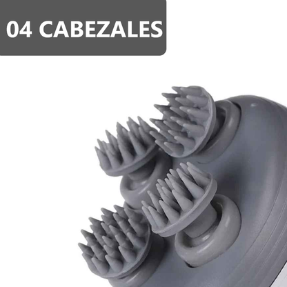 Masajeador eléctrico capilar 4 cabezales