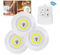 Kit 3 luces LED a pila 3*AAA con adhesivo para hogar,cocina y más