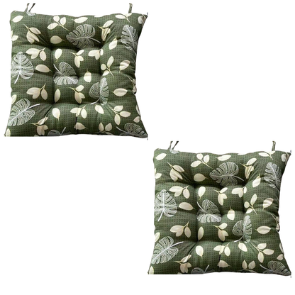 Pack x2 Cojines Almohadas para silla diseño de flores - 40 x 40 cm